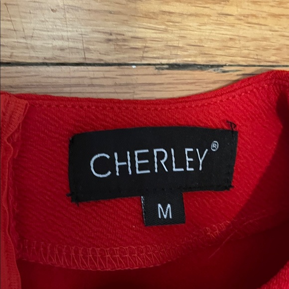 Charley Chic Red Puff Sleeve Mini Dress - Picture 6 of 8